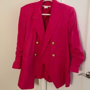 Veronica Beard Linen Pink Dicky Blazer - Size 14